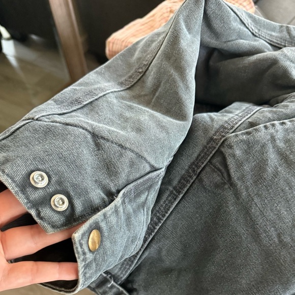 Carhartt|Men's Vintage Dark Gray/Charcoal Detroit  Jacket,blanket lined•••2XL - Picture 11 of 16